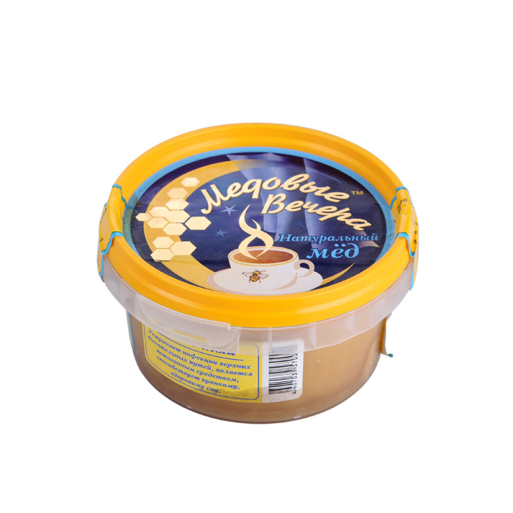 俄罗斯原装进口蜂蜜蜂蜜晚宴牌天然洋槐蜜等300g百花蜜(0090)