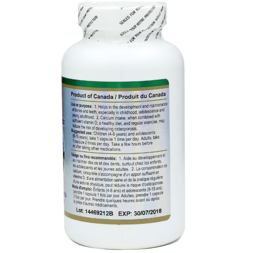 加拿大进口BEC液体钙维D软胶囊青少年成人中老年补钙