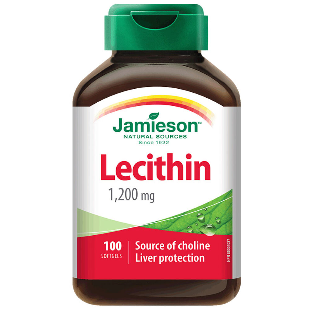 自营加拿大健美生（Jameison）卵磷脂软胶囊100粒成人适用