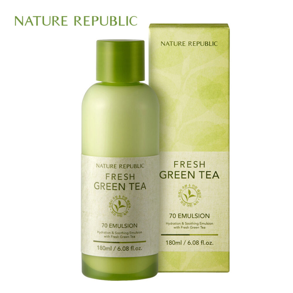 【韩国直邮】自然乐园芦荟胶洁面水乳液绿茶乳液180ml