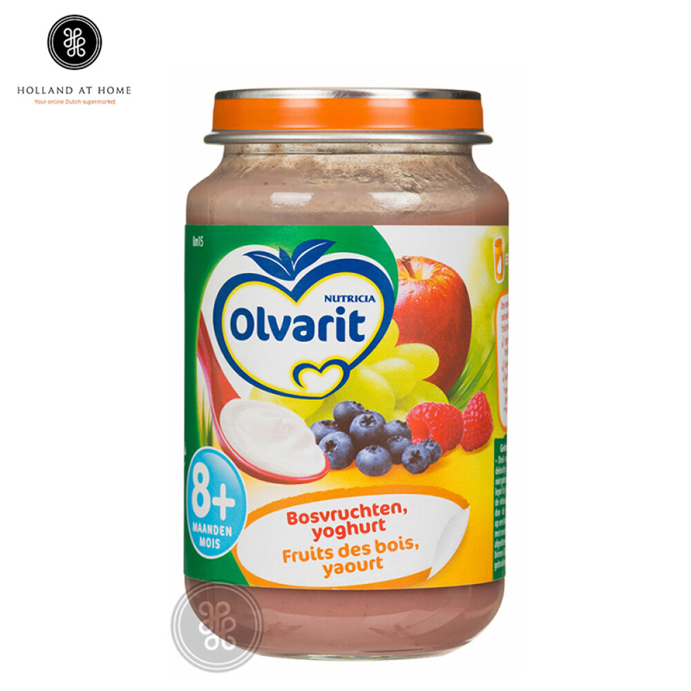 Olvarit8个月夏季水果8+森林水果酸奶泥200g