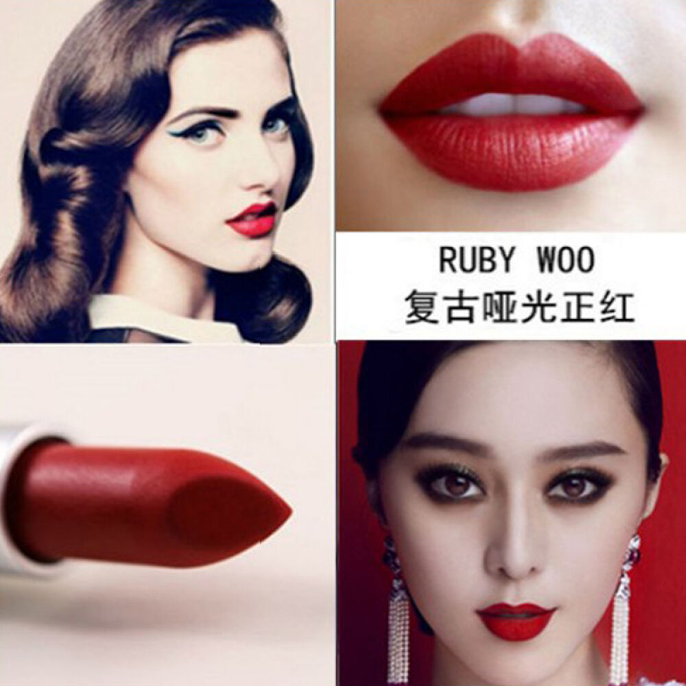 色丰润唇膏限量chilirubywoo魅可经典女士口红3g04#rubywoo哑光复古正