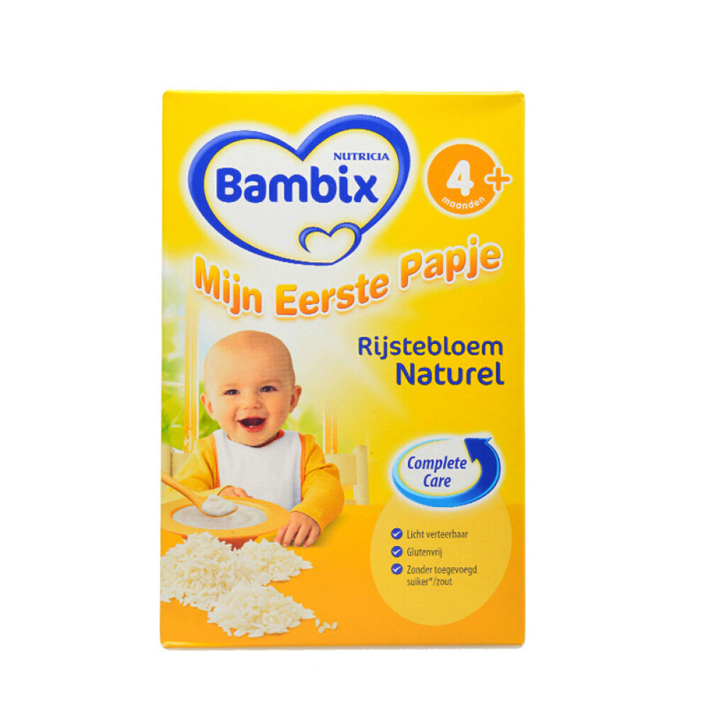 【全球购】荷兰牛栏bambix婴幼儿辅食宝宝成长米粉米糊原味2盒装营养大米米粉米糊(4个月以上)200g 【全球购】荷兰牛栏bambix婴幼儿辅食宝宝成长米粉米糊原味2盒装营养大米米粉米糊(4个月以上)200g