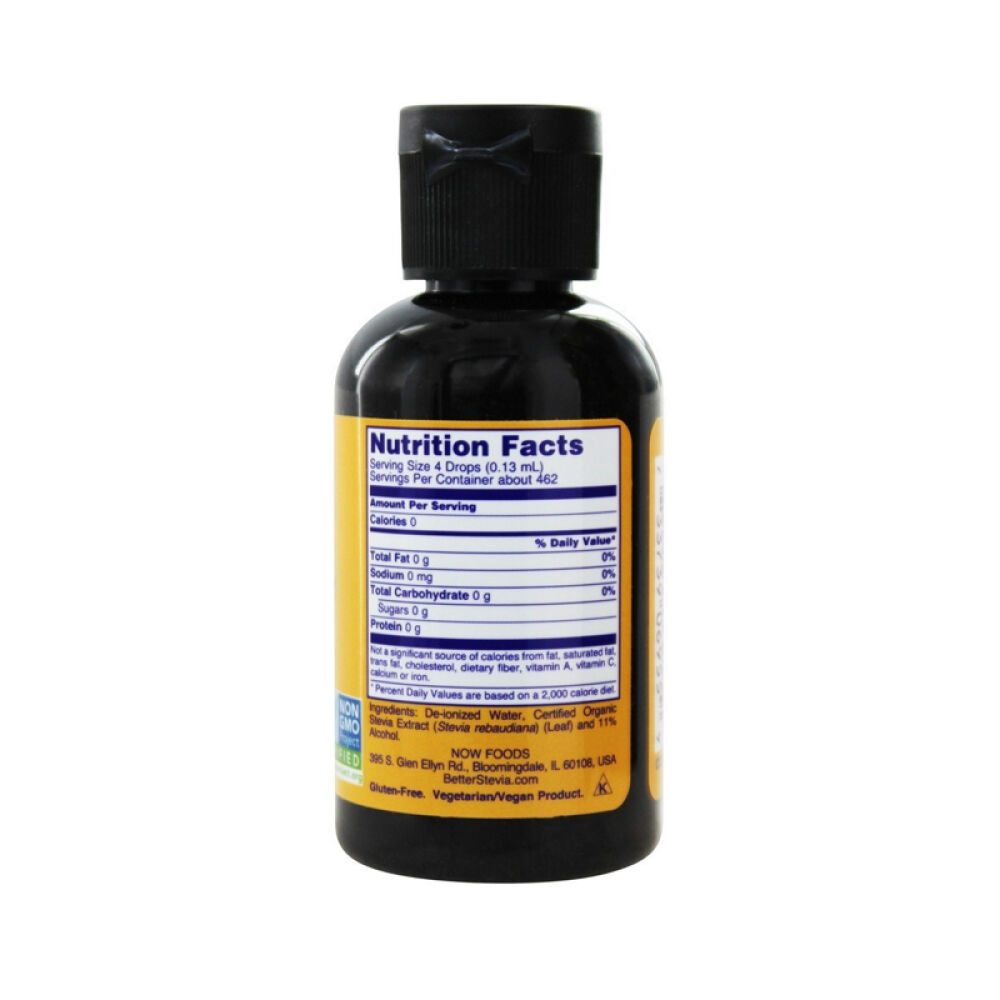 【美国正品直邮】NOWFoods蔗糖和人工甜味剂的健康替代品甜味菊精华粉28g533382盎司