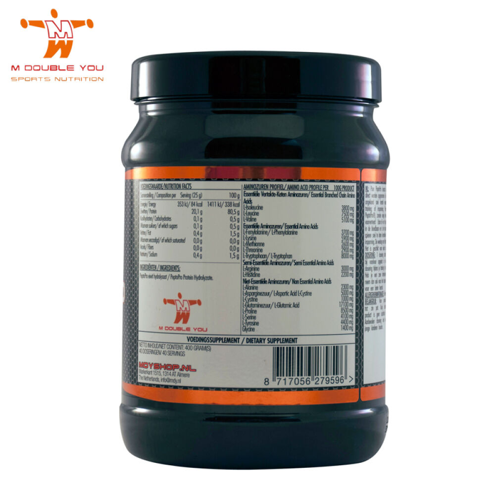 MDY荷兰进口纯沛力肽小分子易消化迅速缓解肌肉酸痛恢复体力健身补给400g