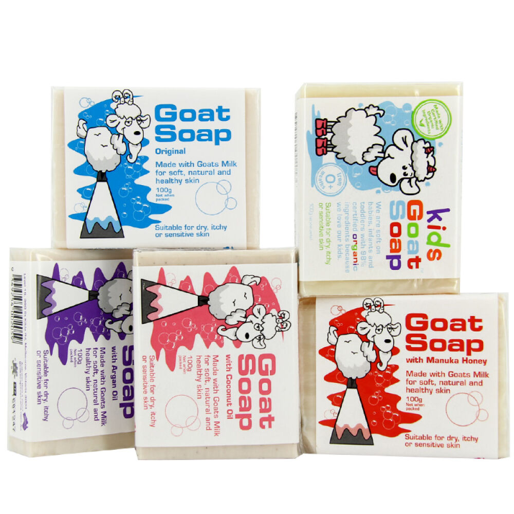 山羊奶皂GoatSoap手工香皂保湿滋润澳洲原装进口100g5款套