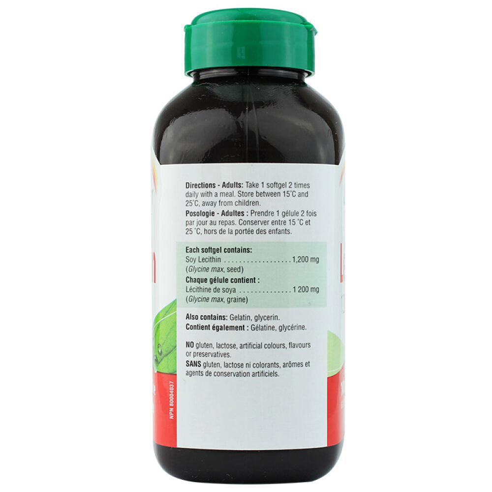 自营加拿大健美生（Jameison）卵磷脂软胶囊100粒成人适用