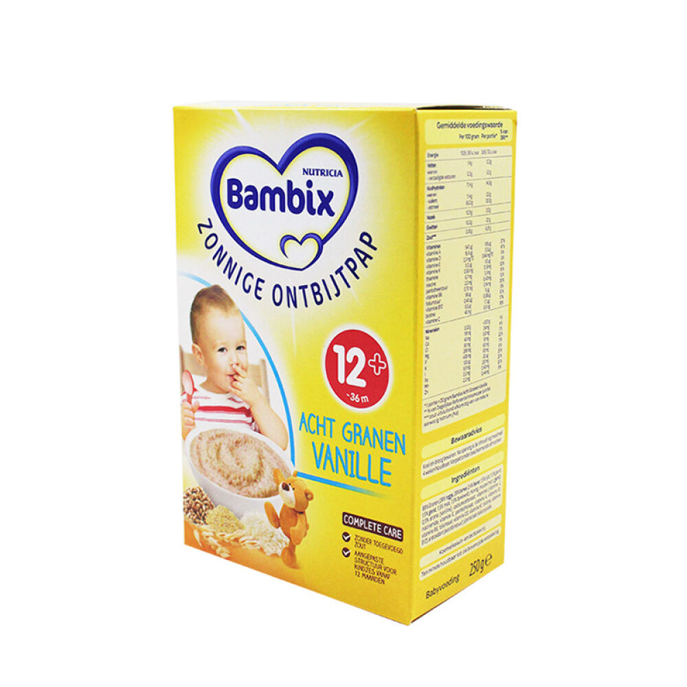 【全球购】荷兰牛栏Bambix保质期2017年1月米粉香草味12+250g