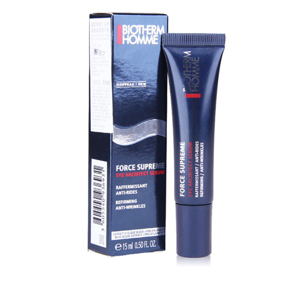 Biotherm碧欧泉男士滋养紧致眼霜15ml保湿淡化细纹黑眼圈