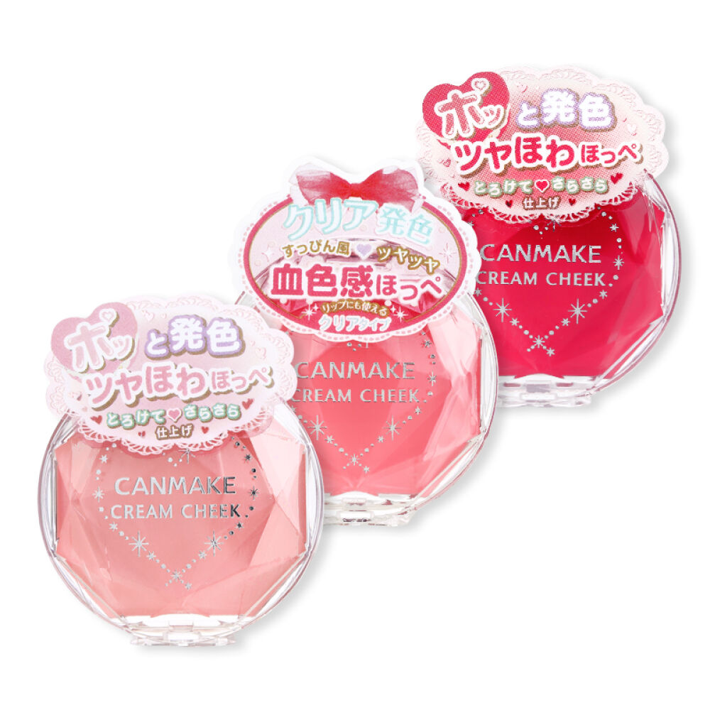 CANMAKE/井田单色霜状腮红膏/持久自然显色亚光/珠光CL01