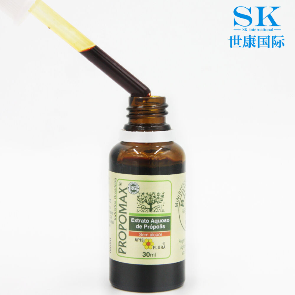 【全球购】APISFLORA巴西原装进口天然绿蜂胶液滴剂绿蜂胶软胶囊中老年增强调节免疫力30ml/1瓶蜂胶液无酒精不含蜂蜡