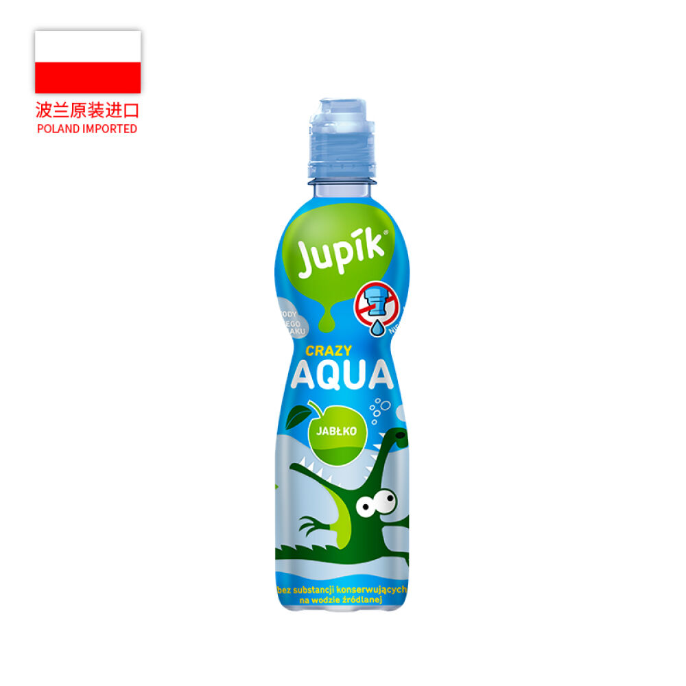 波兰进口HOOPJUPIK矿泉水0.5L效期2017.2苹果味