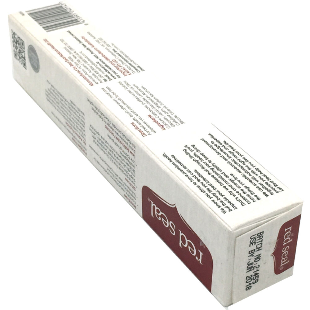 自营新西兰红印(redseal)清新柠檬牙膏健齿防蛀亮白固齿100g