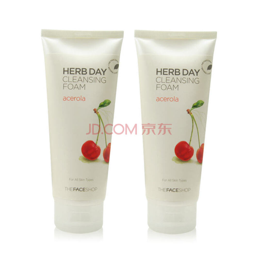 TheFaceShop菲诗小铺泡沫洗面奶/卸妆樱桃2支装 TheFaceShop菲诗小铺泡沫洗面奶/卸妆樱桃2支装