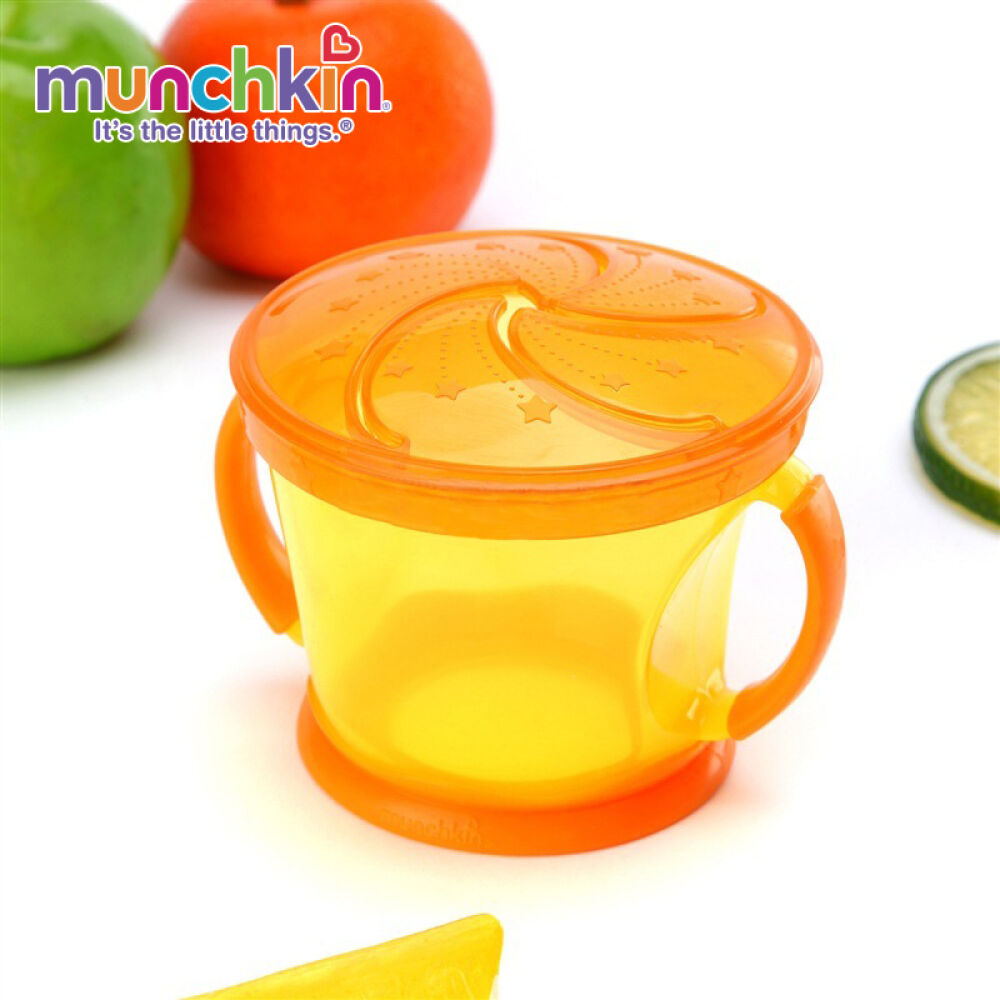 【全球购】Munchkin趣满健/麦肯齐婴儿零食盒宝宝零食杯2只装颜色随机
