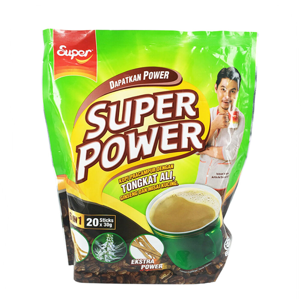 【马来西亚进口】超级力量6合1东革阿里人参猫须草咖啡（600gx2袋）