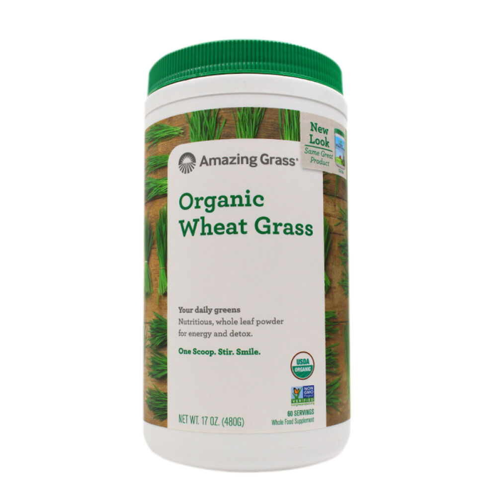 AmazingGrass小麦草粉酵素粉大麦若叶青汁排毒清肠通便秘消除小肚腩减肥美国原装正1瓶