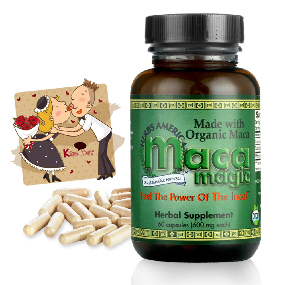 玛珈魔法MacaMagic玛卡胶囊玛卡精片秘鲁紫玛卡美国授权原装进口男性保健品60粒*1瓶胶囊