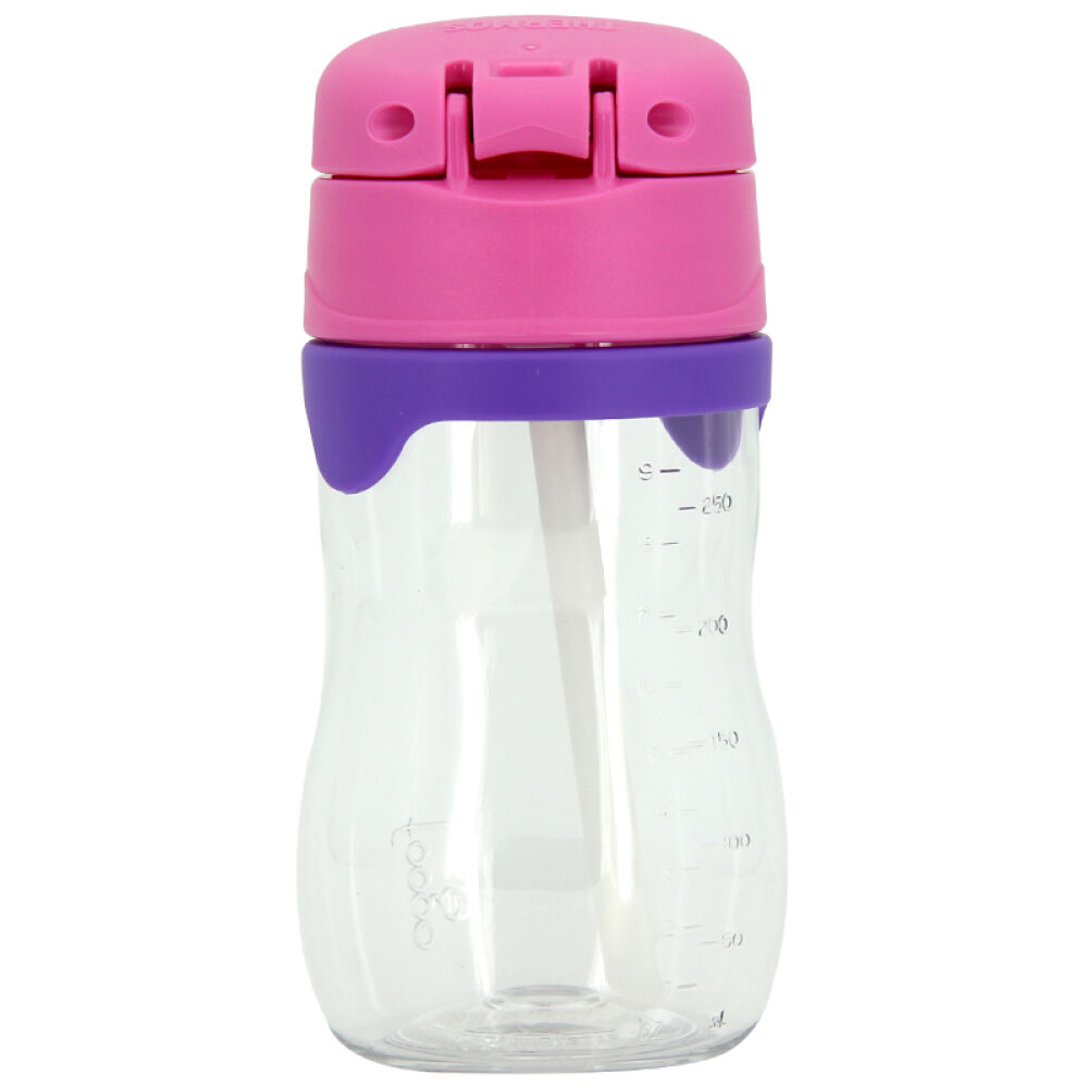 膳魔师Thermos防漏塑料吸管杯婴儿宝宝水杯Foogo系列粉色