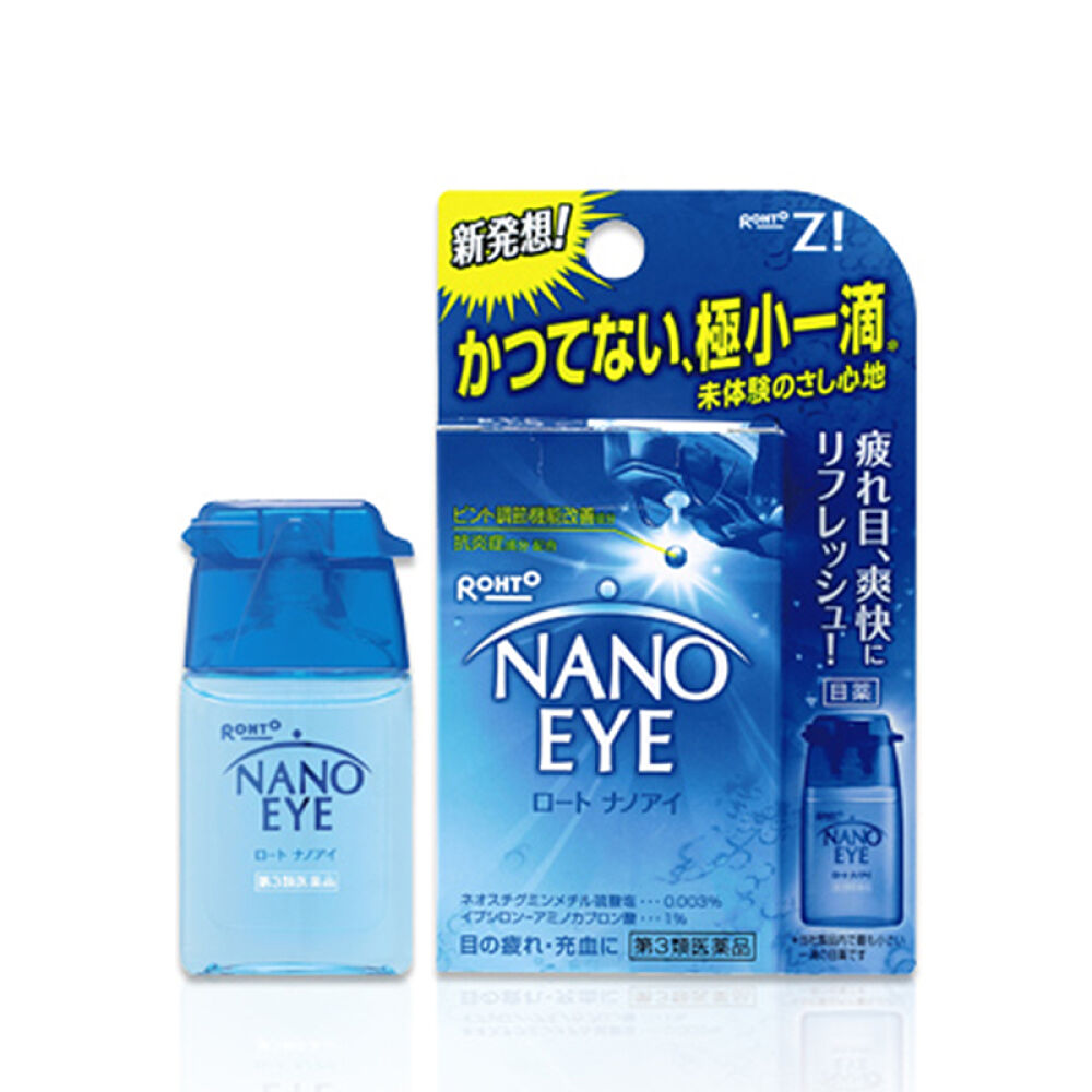 【日本本土原装】乐敦维生素营养眼药水眼干眼涩nanoeye-蓝色清凉度7