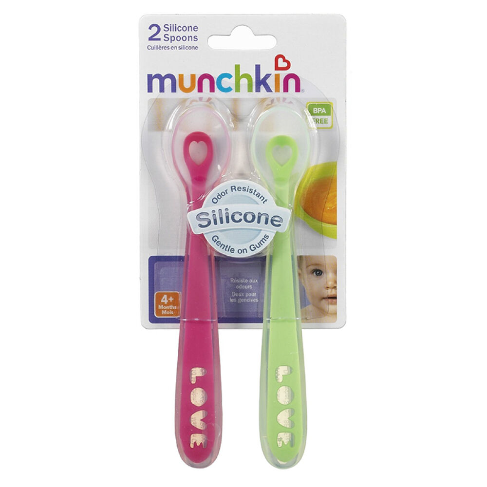 【全球购】Munchkin趣满健/麦肯齐婴儿喂养婴儿勺子宝宝勺子婴儿软勺颜色随机发