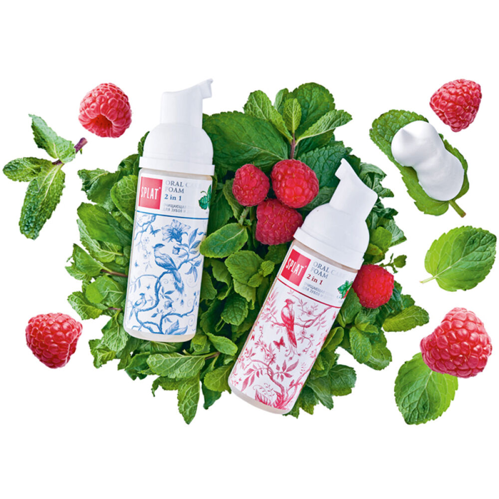 自营俄罗斯斯普雷特(SPLAT)口腔护理泡沫牙膏薄荷味2合150g