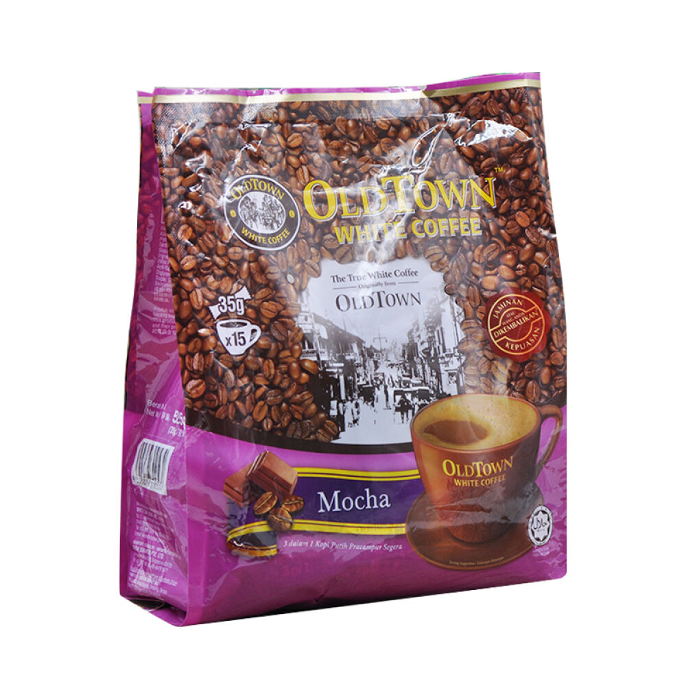 【香港直邮】马来西亚进口OLDTOWN旧街场白咖啡速溶咖啡粉饮料原味进口速溶咖啡白咖啡摩卡味525g