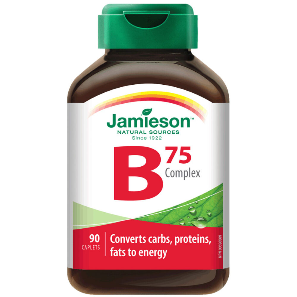 Jamieson健美生维生素B族营养片补充VB维B维他命b复合片1.09克×90片