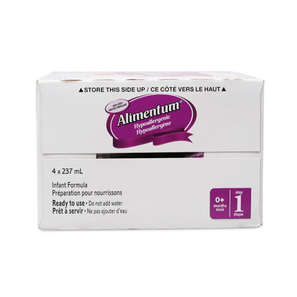 【全球购】海外直邮加拿大雅培1段Alimentum深度水解蛋白液体奶237mlX4瓶