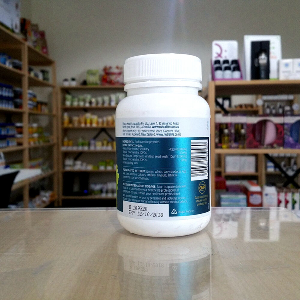新西兰纽乐Nutra-life葡萄籽精华对细胞组织起到保护作用，延缓衰老，新西兰进口。
