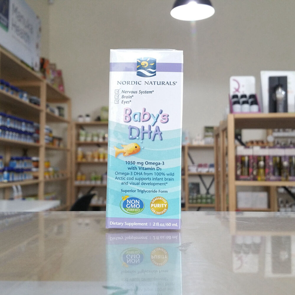 NordicNaturals鱼肝油婴幼儿鳕鱼肝油DHA滴灌装60ml