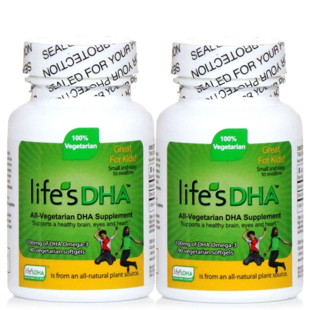 美国原装纽曼斯Life'sDHA马泰克Martek婴幼儿DHA胶囊海藻油90粒*2瓶