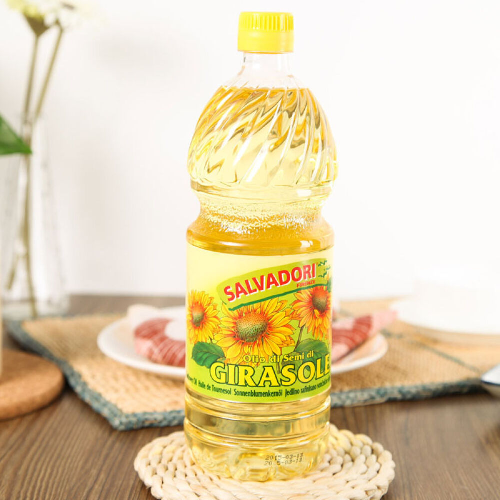萨尔瓦多利葵花籽油食用油1L*6瓶意大利原装进口8008460003533