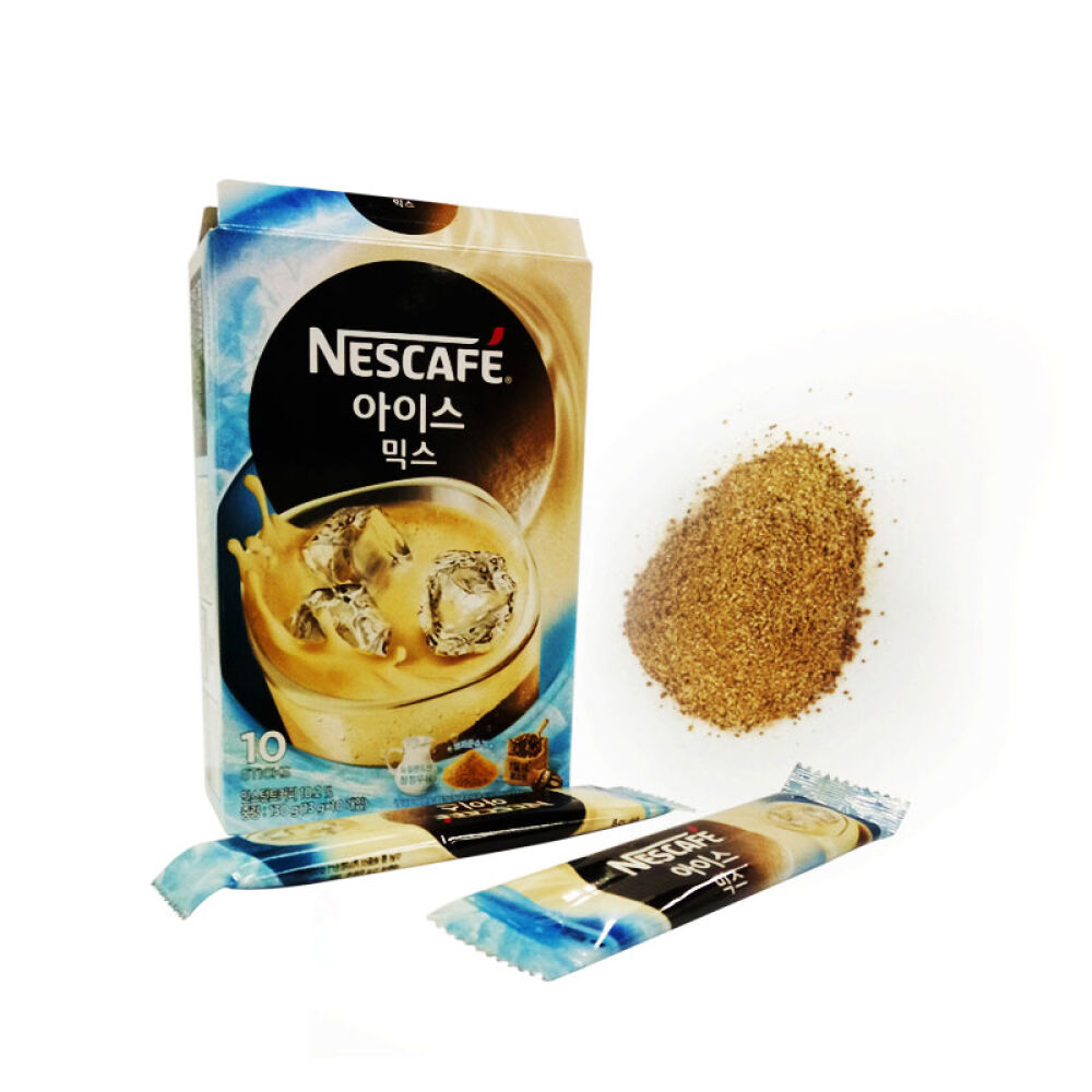 包邮包税品牌旗舰雀巢速溶咖啡nestle原装进口3合1冰咖啡10条装130g5