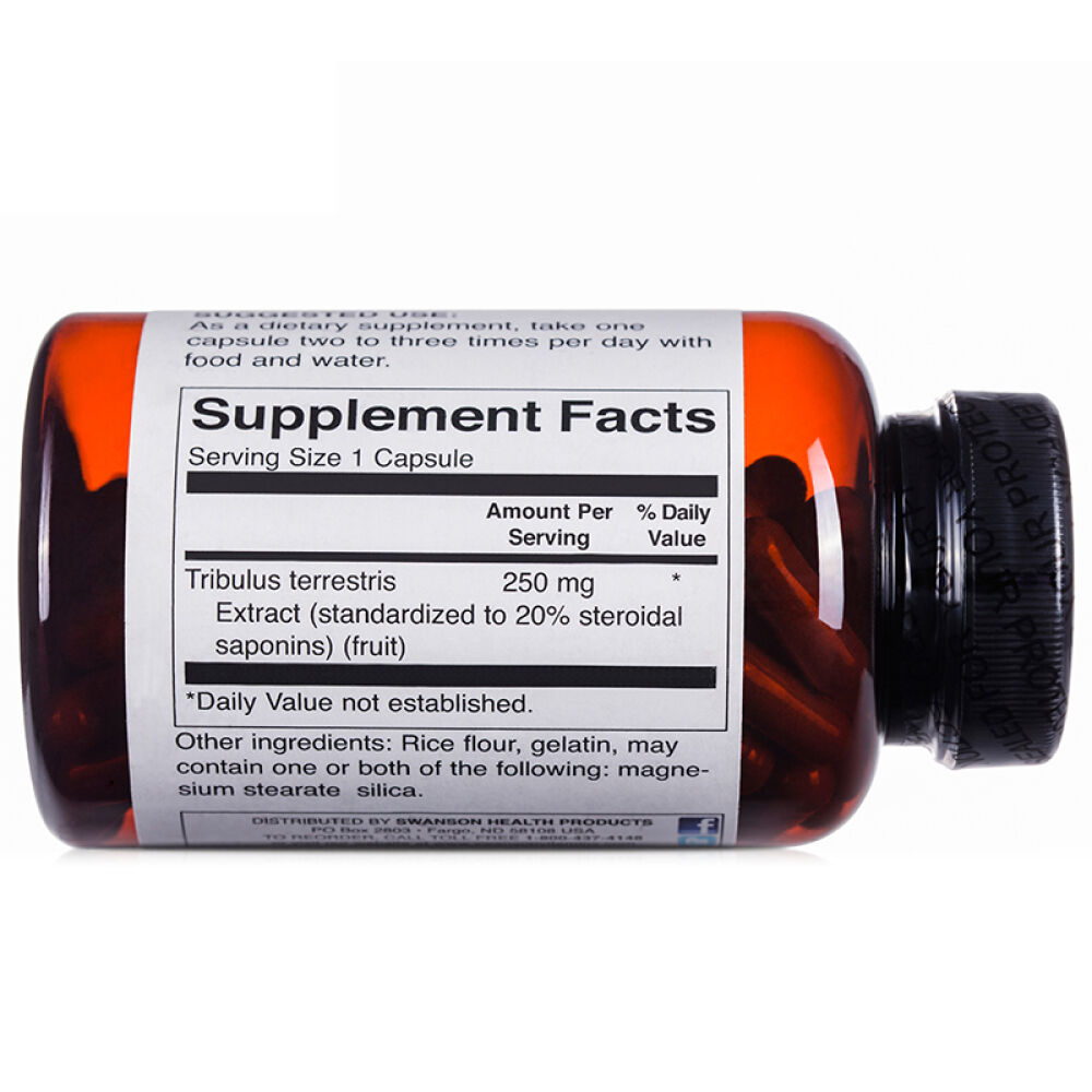 Swanson斯旺森刺蒺藜精华皂甙睾丸酮睾酮天然男雄性激素男性保健品美国原装120粒