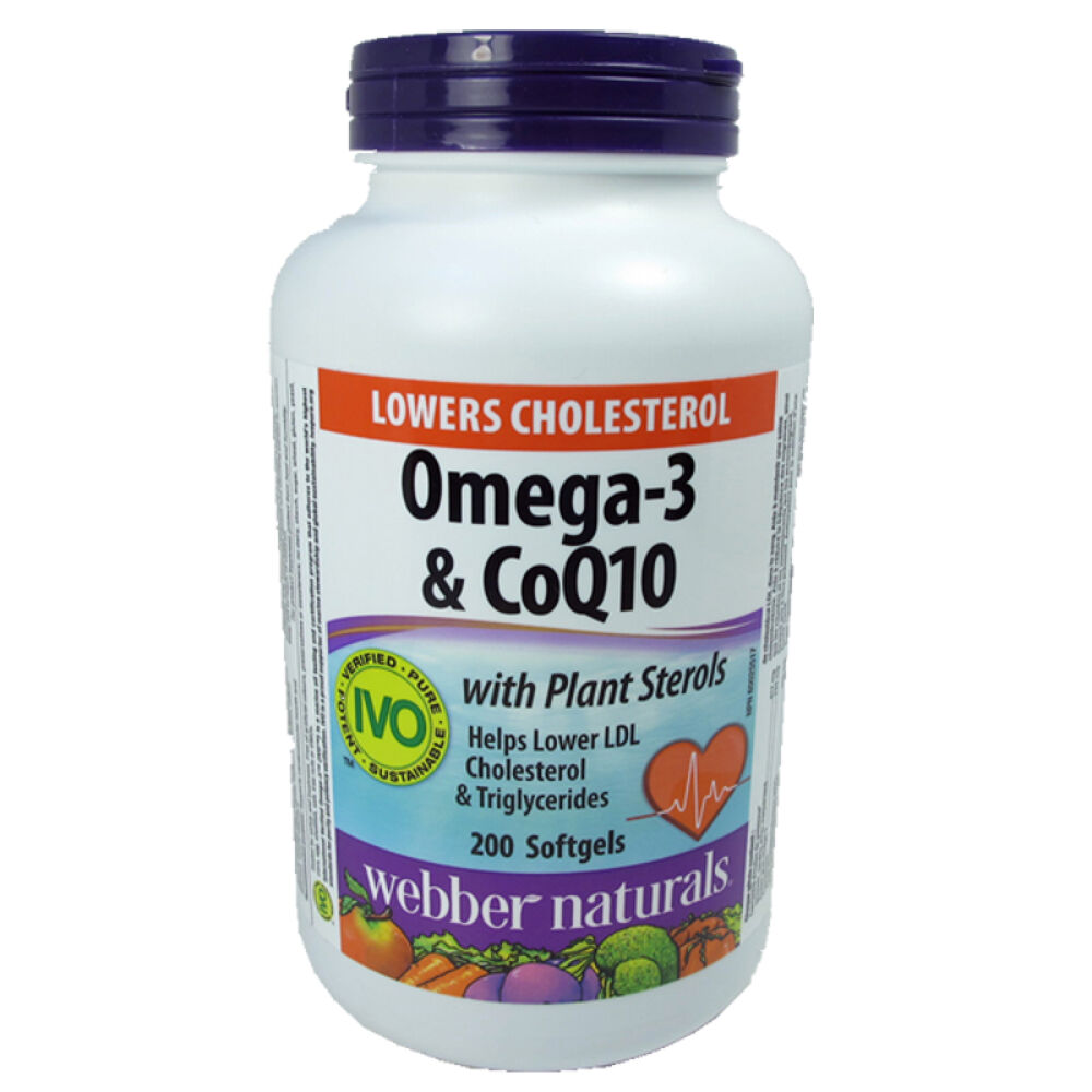 【全球购】加拿大直邮webbernaturals伟博omega-3CoQ10鱼油辅酶