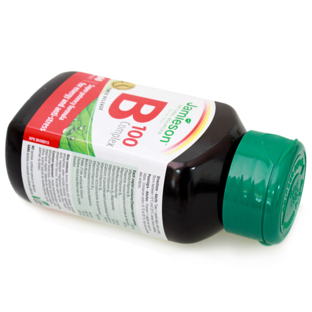 自营加拿大健美生（Jameison）维生素B族片（B100）60片成人适用