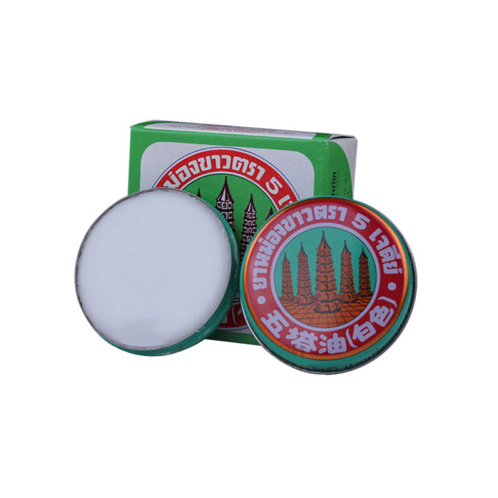 【全球购】越南泰国Counterpain施贵宝肯得膏贴白虎膏泰国花香型薄荷鼻通香筒泰国五塔油白色10g