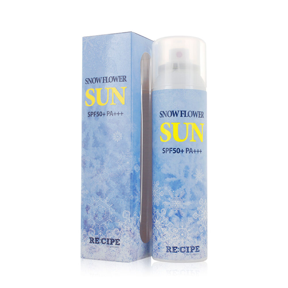 【新品】recipe韩国雪花防晒喷雾防水保湿清爽男女防晒spf50