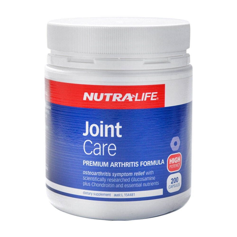 【全球购】Nutralife纽乐关节灵氨糖软骨素氨基葡萄糖胶囊加钙片200粒新西兰进口