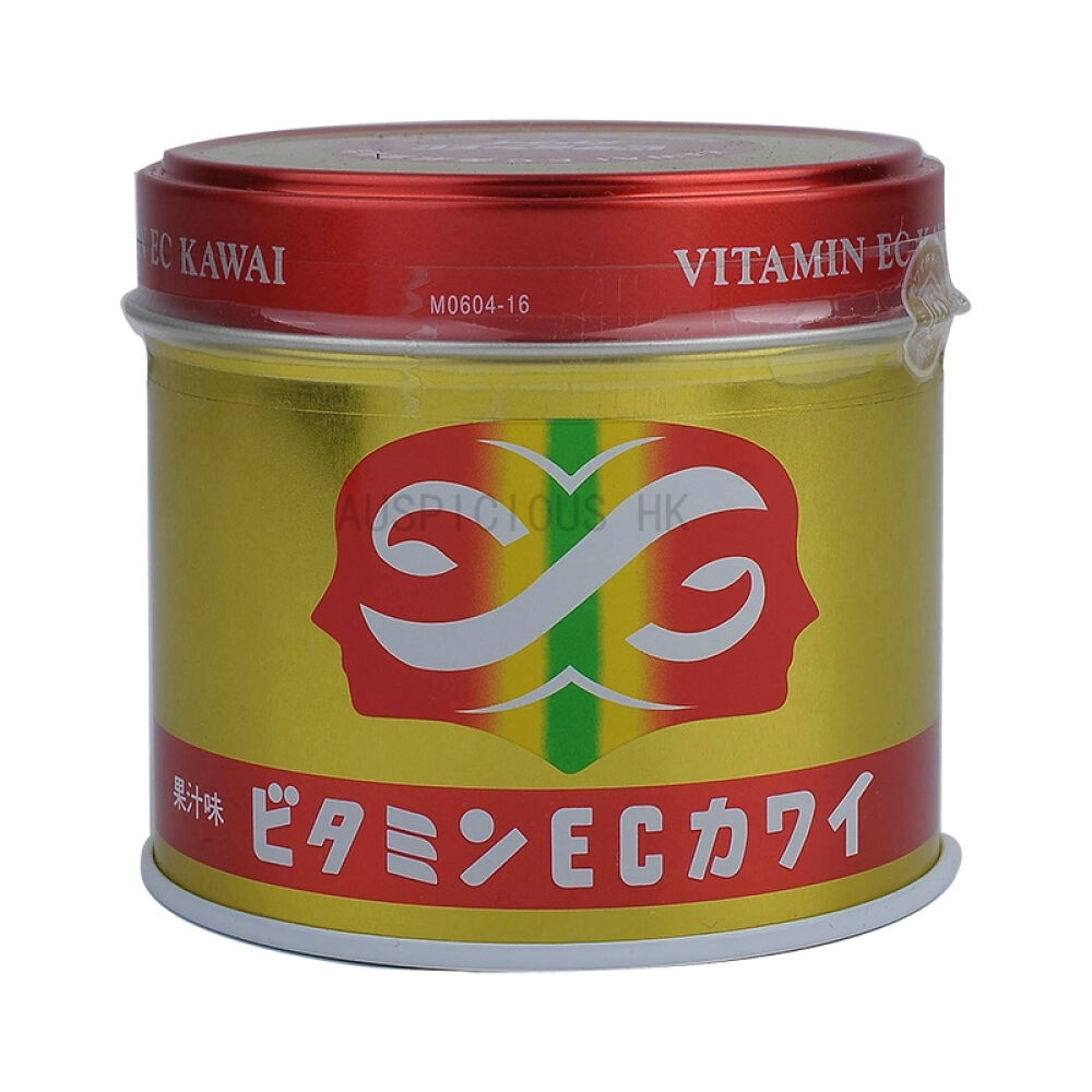 【香港直邮】香港正品日本原装卡哇伊可爱的KAWAI鱼肝油钙丸补充维生素美肌维他命E+C(西柚味)200粒