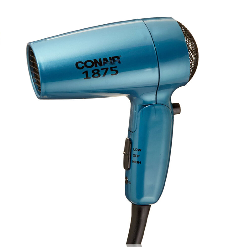美国直邮Conair美康雅便携式全球通用电压负离子吹风机蓝色1875W