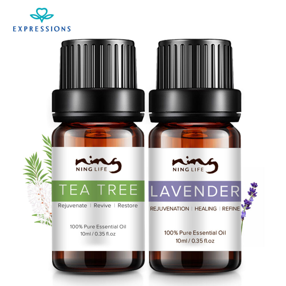 澳洲进口Expressions爱碧生单方精油套装薰衣草茶树按摩助眠平痘淡印精油熏衣草薰衣草精油+茶树精油