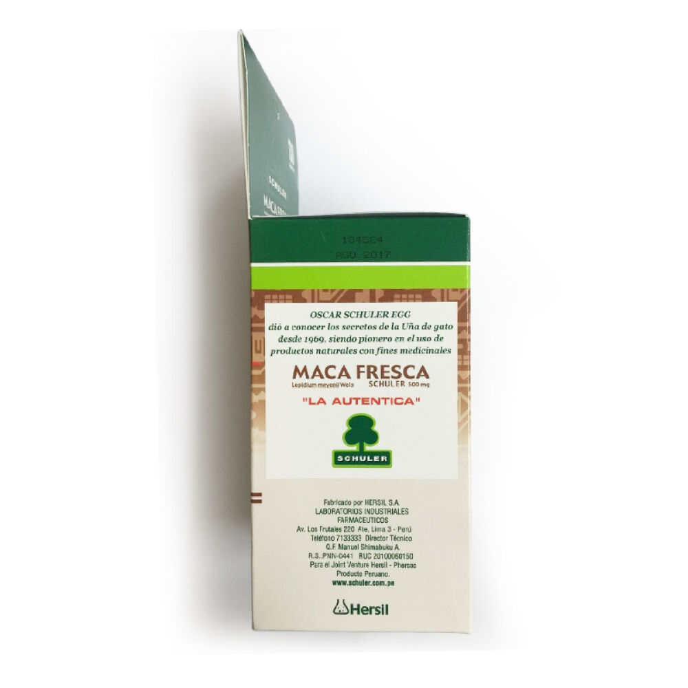 自营SCHULER玛咖胶囊玛卡壮阳补肾促进功能130粒（秘鲁进口）