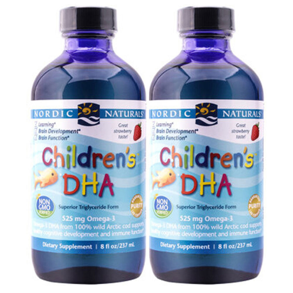 美国原装进口美国挪威小鱼NordicNaturals儿童鳕鱼油草莓味237ml2瓶(香港直邮)