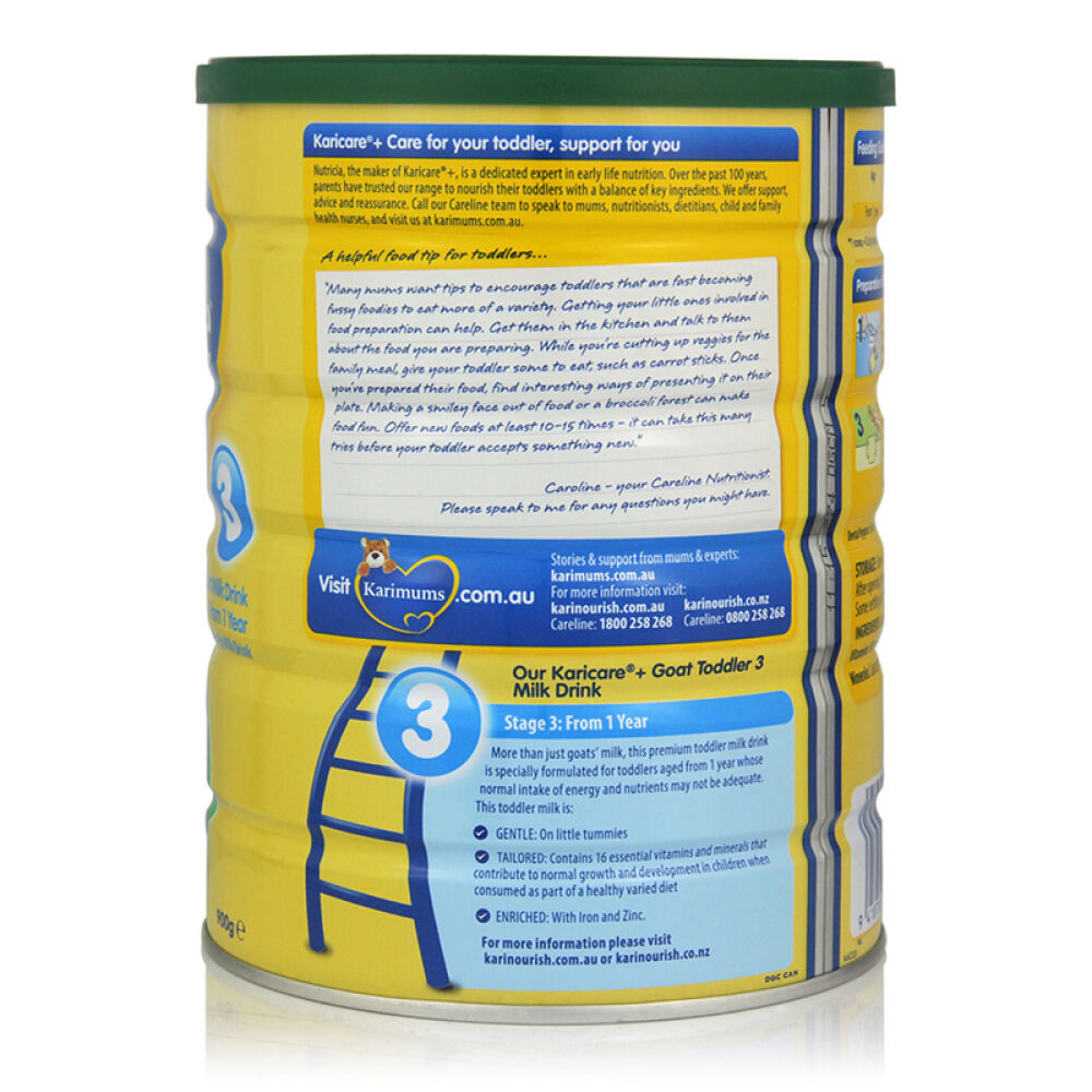 自营澳洲可瑞康（Karicare）婴幼儿羊奶粉3段（12月以上）900g新西兰原装进口