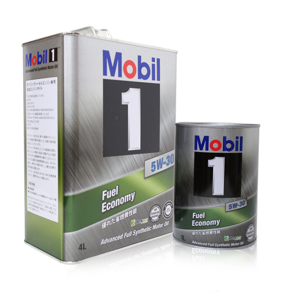 美孚（Mobil）1号全合成机油5W-30SN级5L套装铁桶日本直邮