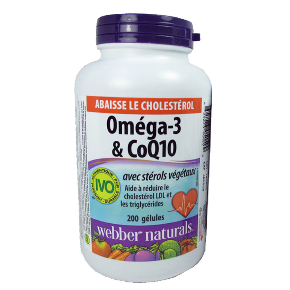 【全球购】加拿大直邮webbernaturals伟博omega-3CoQ10鱼油辅酶
