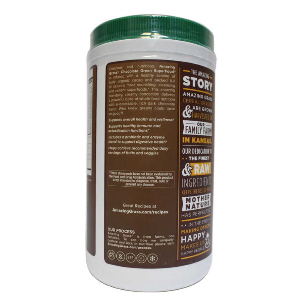 【Fit】美国直邮AmazingGrass有机小麦草粉纤维素膳食纤维天然果蔬粉2瓶