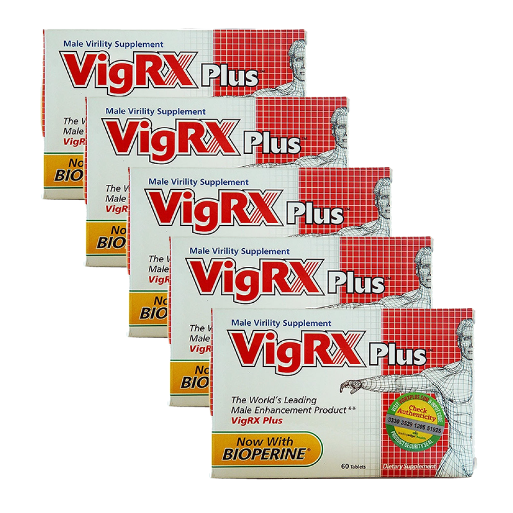 【全球购】vigrxplus威乐男性营养片（非万艾可伟哥药一粒补肾壮阳延时增大增粗5盒Plus-超级硬汉装